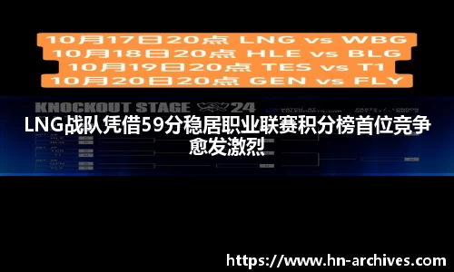 LNG战队凭借59分稳居职业联赛积分榜首位竞争愈发激烈
